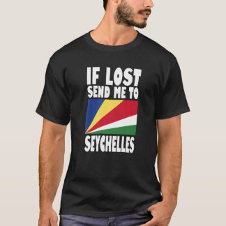 Seychelles Flag Design  If lost send me to Seychel T-Shirt