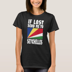 Seychelles Flag Design  If lost send me to Seychel T-Shirt