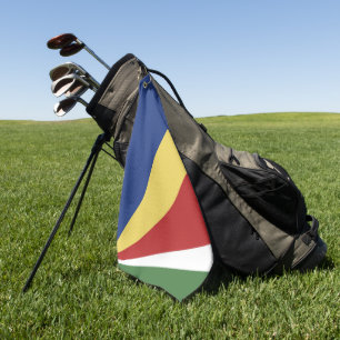 Seychelles flag golf towel