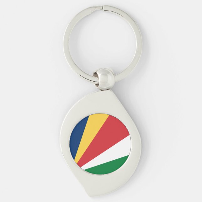 Seychelles Flag Key Ring (Front)
