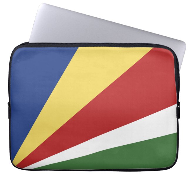 Seychelles flag laptop sleeve (Front)