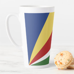 Seychelles flag latte mug