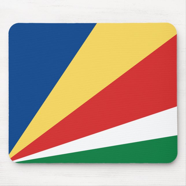 Seychelles Flag Mouse Mat (Front)