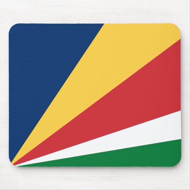 Seychelles Flag Mouse Mat (Front)