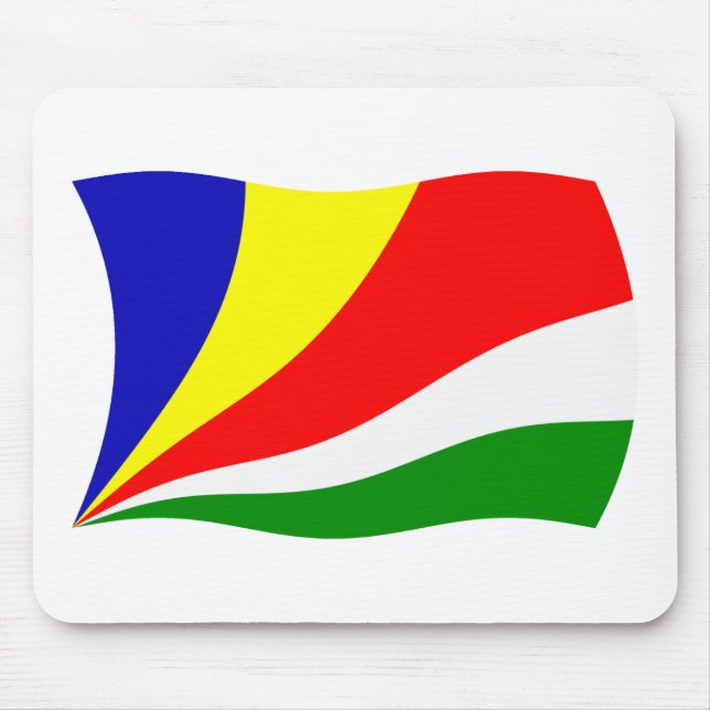 Seychelles Flag Mousepad (Front)