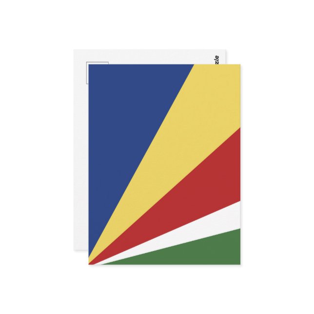 Seychelles flag postcard (Front/Back In Situ)