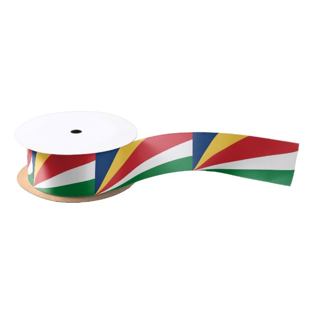 Seychelles Flag Satin Ribbon (Spool)
