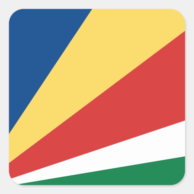 Seychelles Flag Square Sticker (Front)
