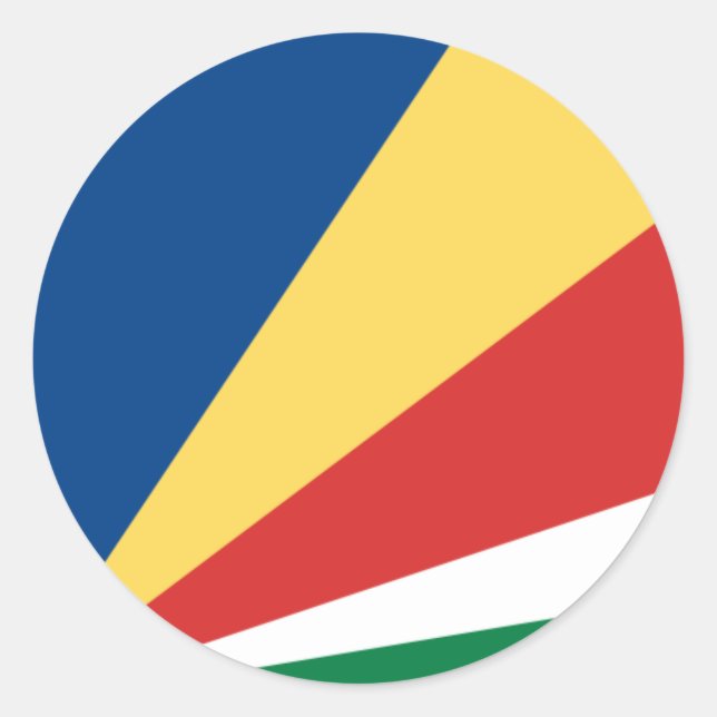 Seychelles Flag Sticker (Front)