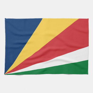 Seychelles Flag Tea Towel