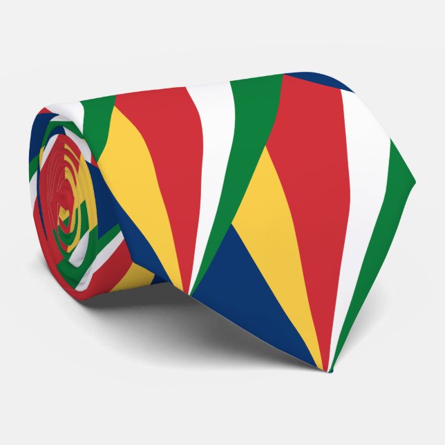Seychelles Flag Tie (Rolled)