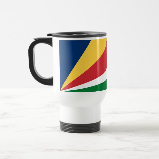 Seychelles Flag Travel Mug (Left)