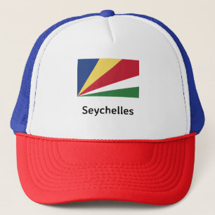 Seychelles Flag Trucker Hat