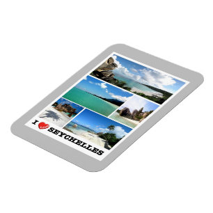 Seychelles - I Love - Magnet