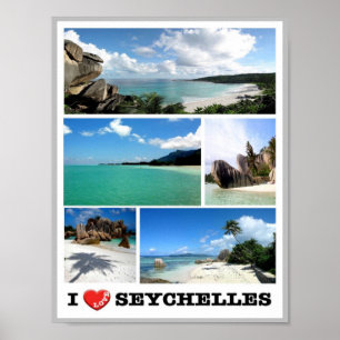 Seychelles - I Love - Poster