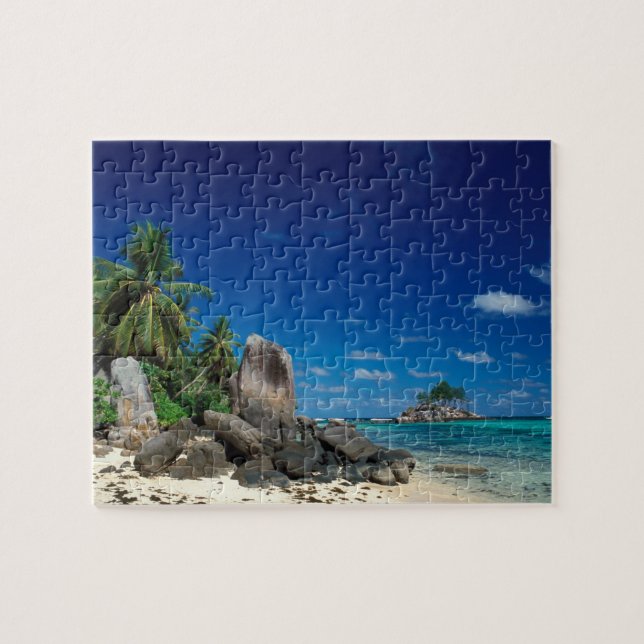 Seychelles, Mahe Island, Anse Royale Beach. Jigsaw Puzzle (Horizontal)