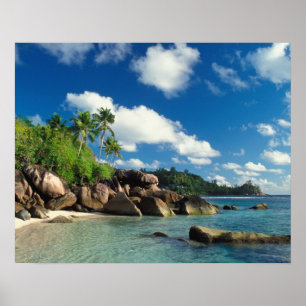 Seychelles, Mahe Island, Lazare Bay Poster