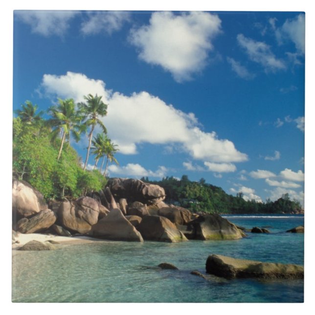 Seychelles, Mahe Island, Lazare Bay Tile (Front)