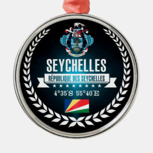 Seychelles Metal Tree Decoration