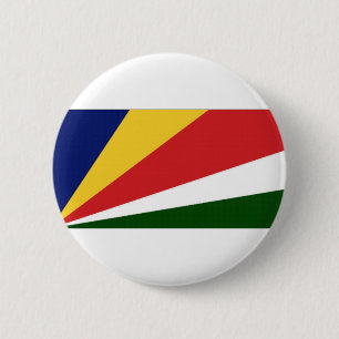 Seychelles National Flag 6 Cm Round Badge
