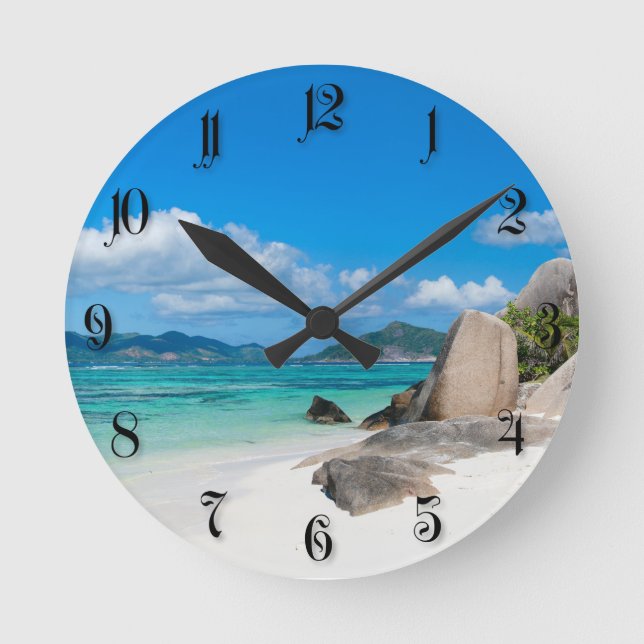 Seychelles Round Clock (Front)