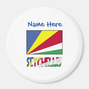 Seychelles Seychellois Flag Blue Personalisation  Magnet