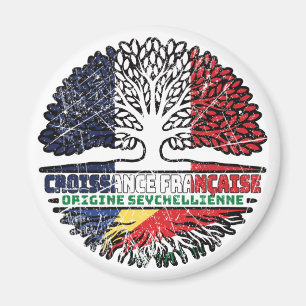 Seychelles Seychellois French France Tree Roots Magnet