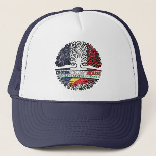 Seychelles Seychellois French France Tree Roots Trucker Hat