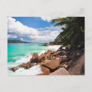 Seychelles. Stone's coastline Postcard