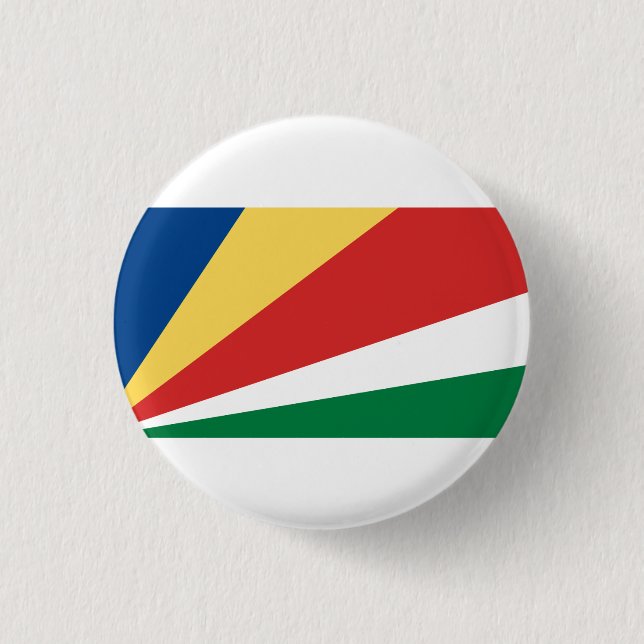 Seychellois Flag, Flag of Seychelles 3 Cm Round Badge (Front)