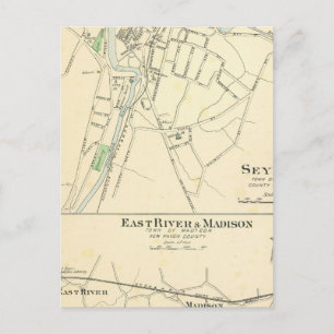 Seymour, E River, Madison Postcard