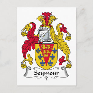 Seymour Family Crest Postcard