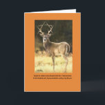 Seymour goes stag holiday card<br><div class="desc">Stag with antlers like Star of David</div>