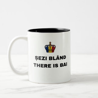 ȘEZI BLÂND, THERE IS BAI Two-Tone COFFEE MUG