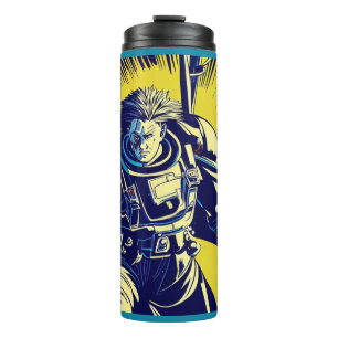 SF - Anime Hero Woodcut 1 Thermal Tumbler