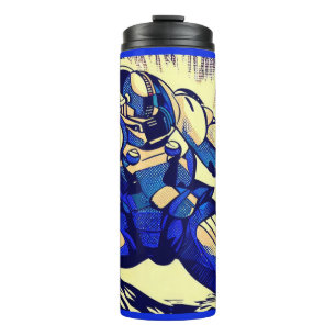 SF - Anime Hero Woodcut 4 Thermal Tumbler