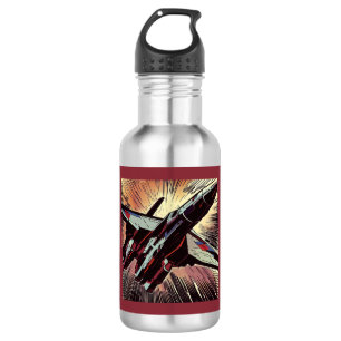 SF - Anime Starfighter Woodcut 2 532 Ml Water Bottle