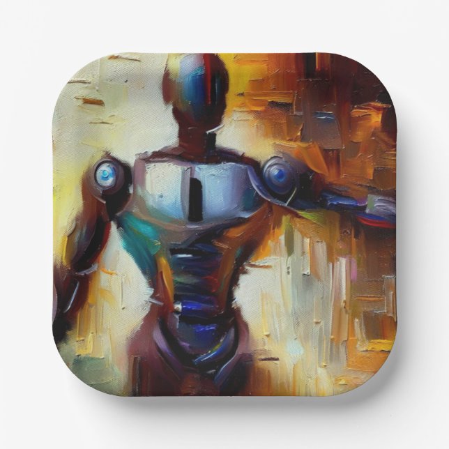 SF - Artificial Intelligence Hero 1 Paper Plate (Front)