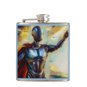SF - Artificial Intelligence Hero 4 Hip Flask