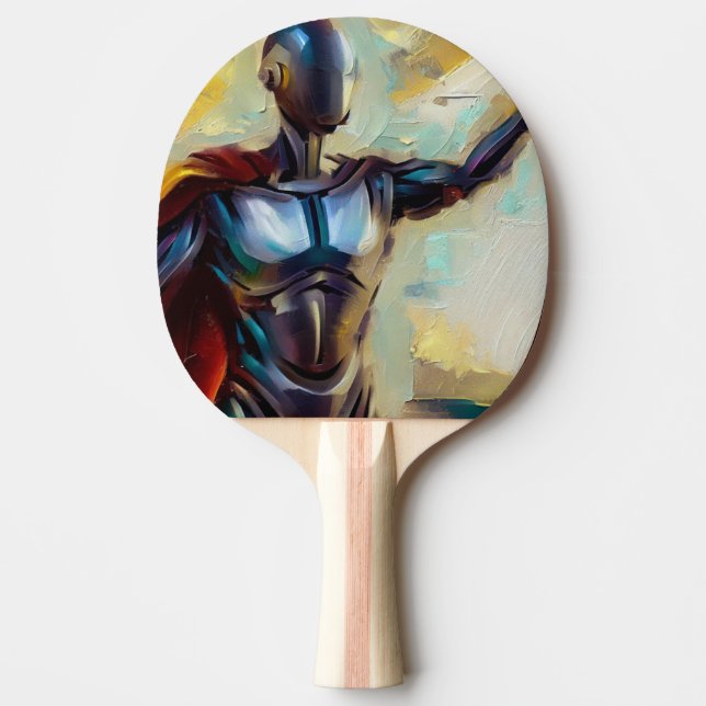 SF - Artificial Intelligence Hero (4) Ping Pong Paddle (Front)