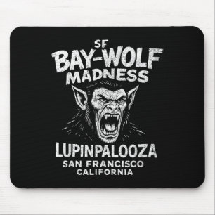 Sf Bay Wolf Madness Lupinpalooza, Halloween Werewo Mouse Mat