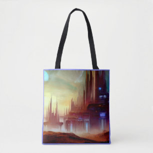 SF City On a Strange Planet 1 Tote Bag