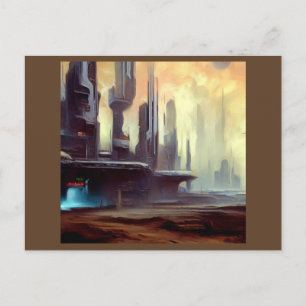 SF City On a Strange Planet 2 Postcard