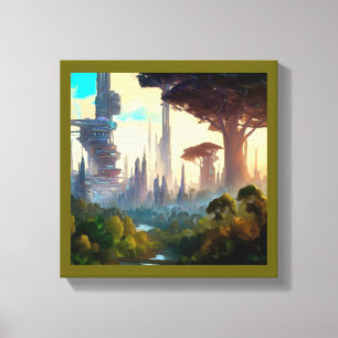 SF - City On Forest Planet 1 Canvas Print