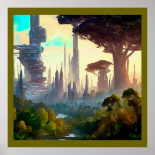 SF - City On Forest Planet 1 Poster