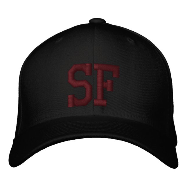 SF Custom Cap - Black and Red (Front)