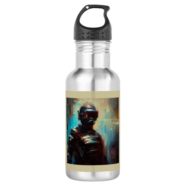 SF - Cyberpunk Hero 1 532 Ml Water Bottle (Front)