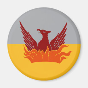 SF Fog & Gold Flag Magnet