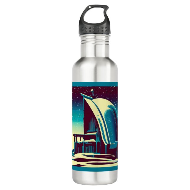SF Futuristic Church 1 710 Ml Water Bottle (Front)