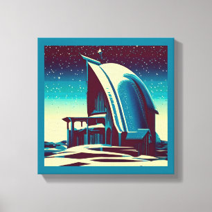 SF Futuristic Church 1 Canvas Print